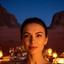 Dartanya Diaconiuc durante una cena gourmet sotto le stelle nel Wadi Rum